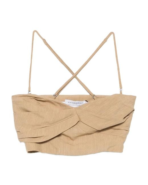 Viktor & Rolf Natural Cropped Top