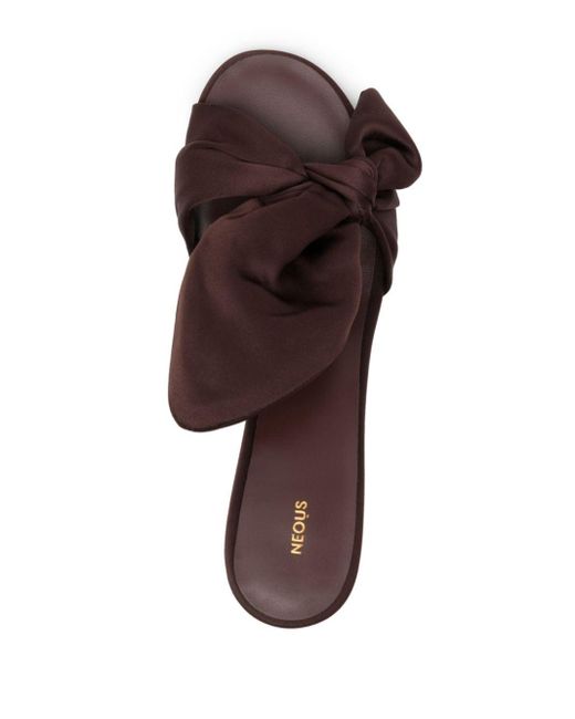 Neous Brown Diana 60mm Knot Mules
