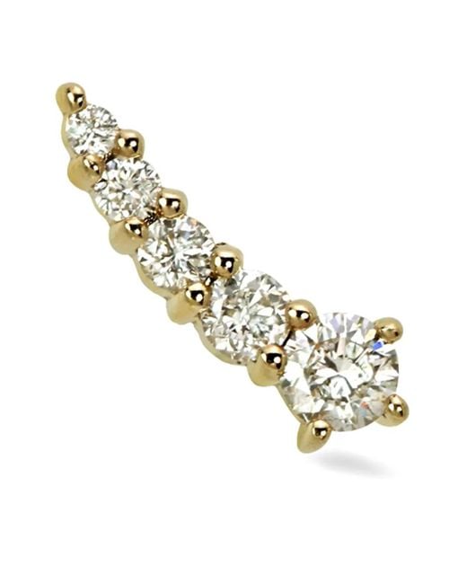 Lark & Berry Metallic 14Kt Shooting Star Diamond Stud Earring