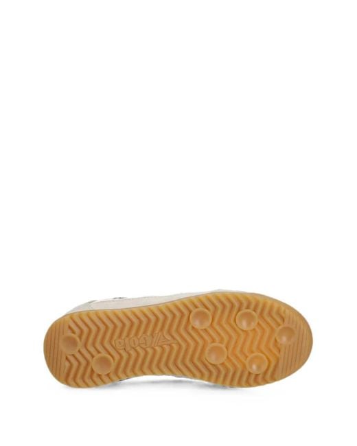 Gola White Firefly Metallic-Effect Panelled Sneakers