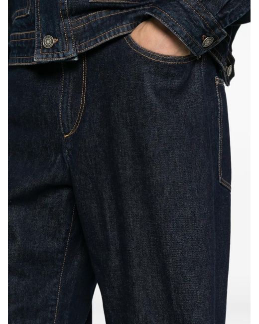 Isabel Marant Blue Jameson Straight-Leg Jeans for men