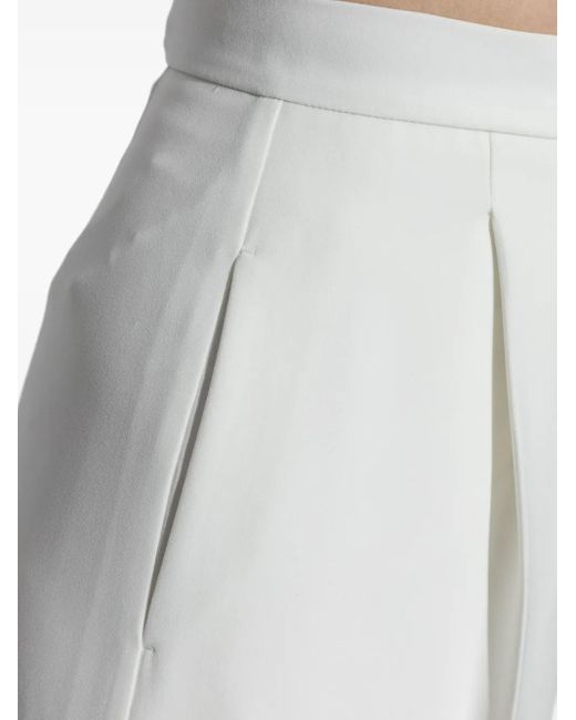 Max Mara White Pleated Trousers