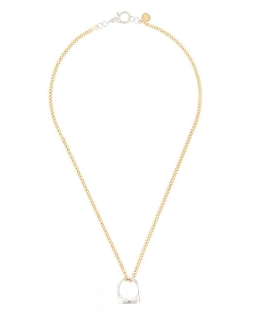 Annelise Michelson Multicolor Signet Dechainée Chain Necklace