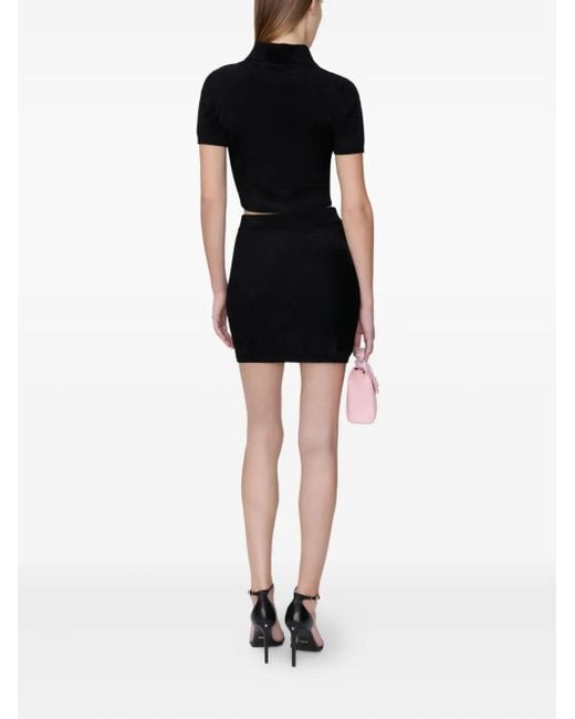 Amiri Black Knit Mini Skirt