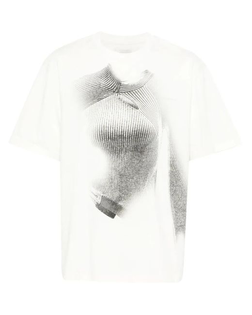 Feng Chen Wang T-Shirt Mit Grafischem Print in White für Herren