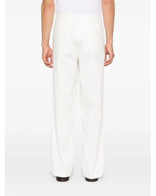 Samsøe & Samsøe White Buttoned Trousers for men