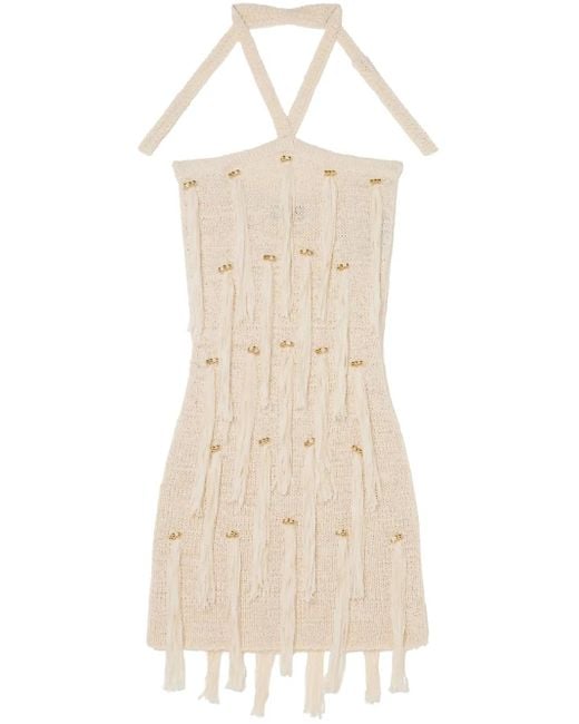 Alanui Natural Cape Jasmine Mini Dress