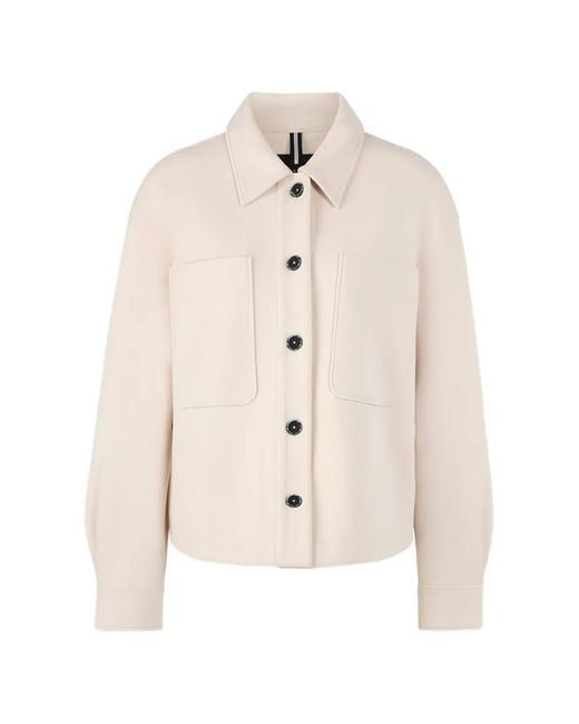 Marc Cain Natural Tigermania Button-Up Cotton Jacket