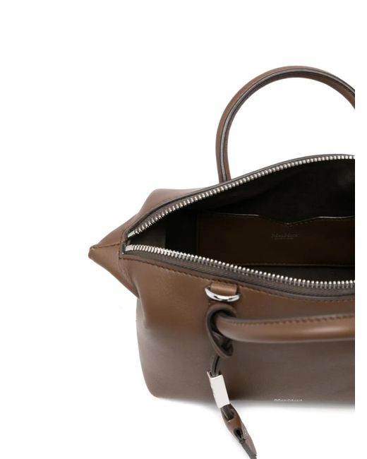 Max Mara Brown Top Handle Satchel