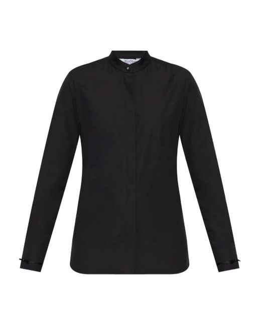 Max Mara Black Long-Sleeve Shirt