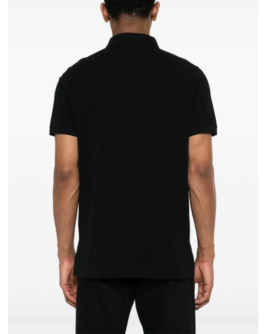 Canada Goose Black Logo Cotton Polo Shirt for men