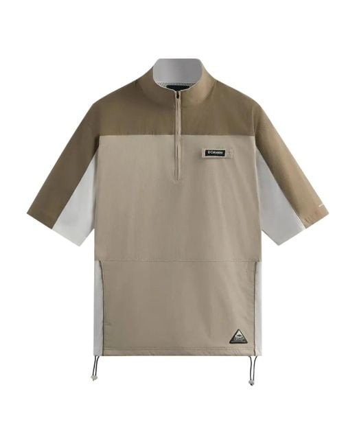 Kith Gray X Columbia Logo-Patch Shirt for men