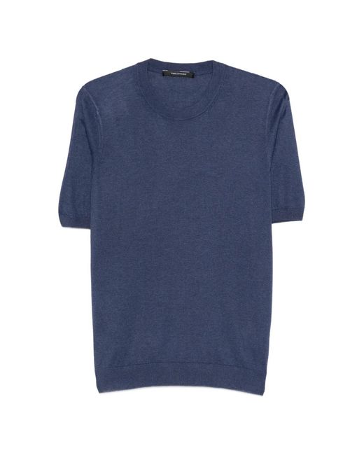 Tagliatore Blue Josh Short-Sleeve T-Shirt for men