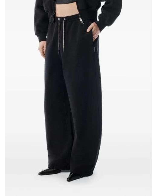 Alexander Wang Blue Jogginghose mit Strass-Kordelzug