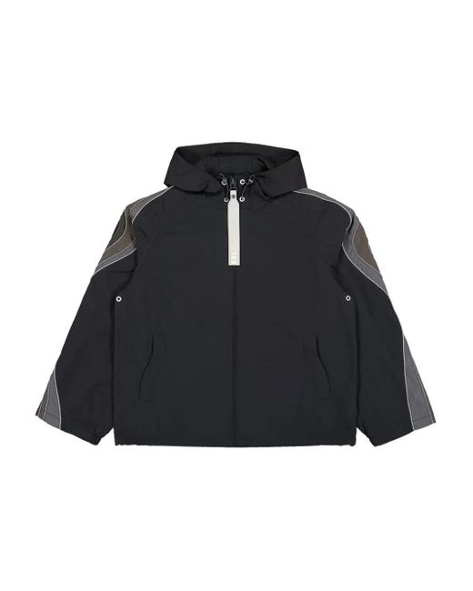 ERL Black Ufo Windbreaker Jacket