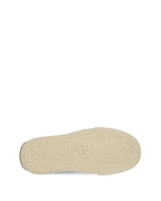 MM6 by Maison Martin Margiela Blue Mesh-Panel Suede Sneakers