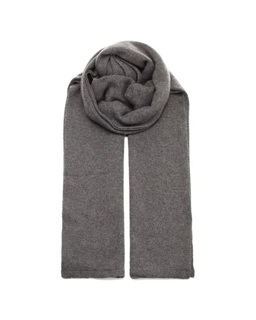 Al Duca D'aosta Gray Knitted Cashmere Scarf for men