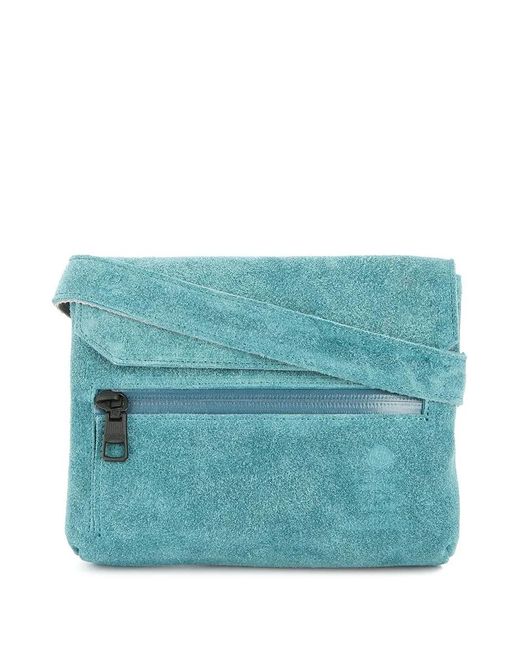As2ov Blue Flap Shoulder Bag for men