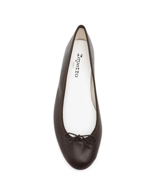 Repetto White Bow-Detail Ballet Flats