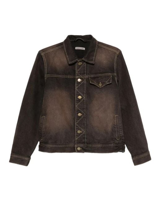 メンズ Carter Young オーバーダイ デニムジャケット Brown