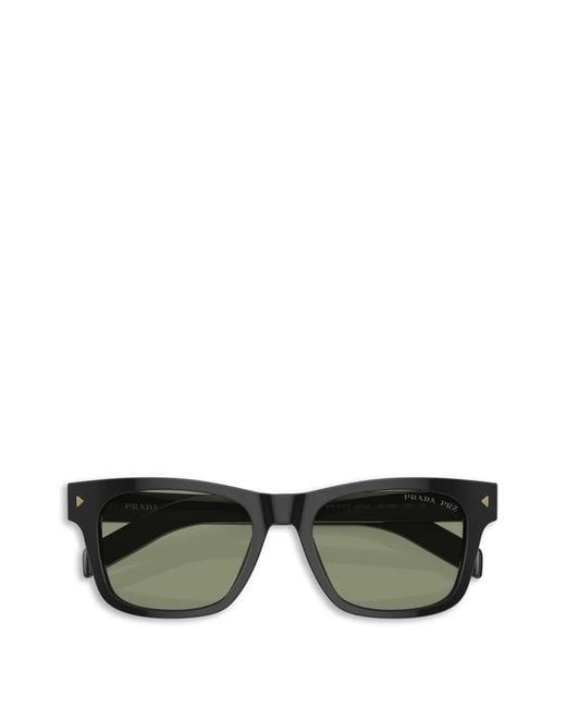 Prada Gray Square-Frame Sunglasses for men