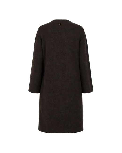 Oyuna Black Buttoned Coat