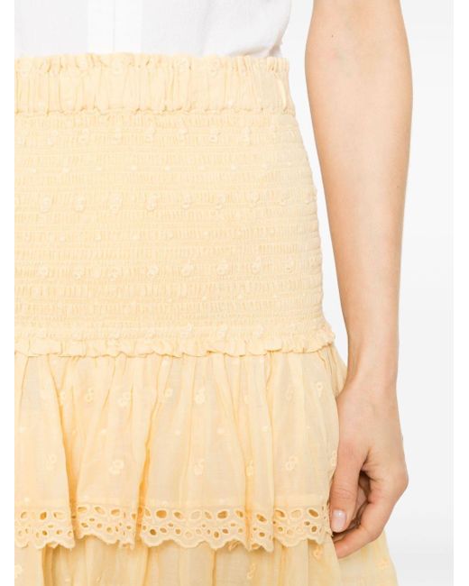 Isabel Marant Natural Tinaomi Cotton Mini Skirt