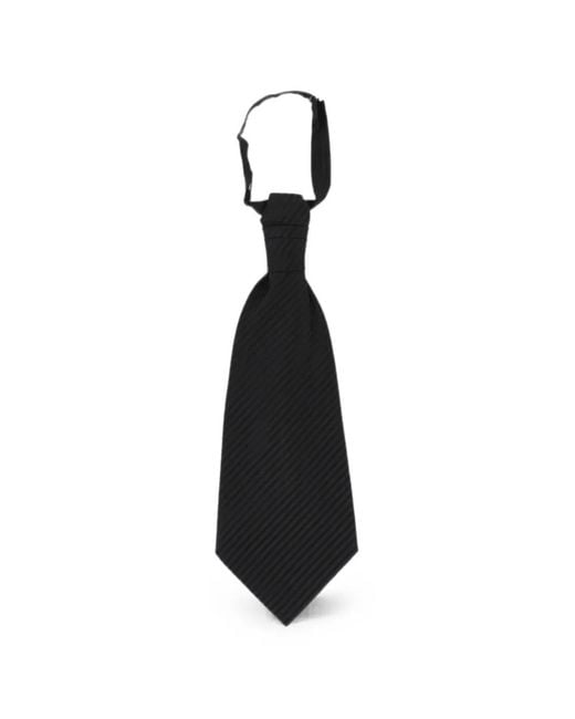 Corneliani White Striped Glitter-Effect Ascot Tie for men