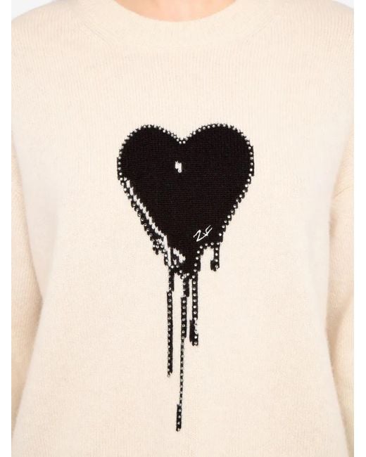 Zadig & Voltaire White Markuz Cashmere Sweater