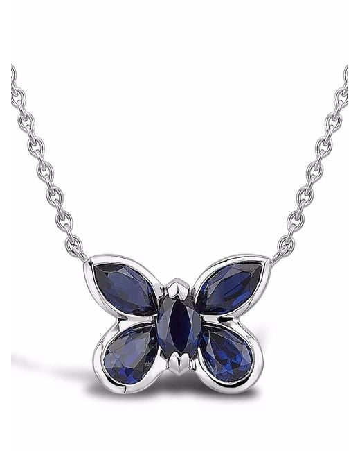 Pragnell Blue 18Kt Butterfly Sapphire Earrings
