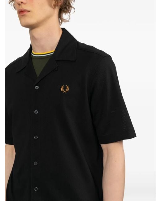 Fred Perry Black Compress Shirt for men