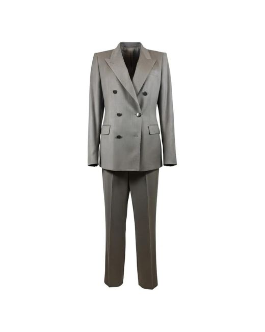 Traje Con Doble Botonadura Tagliatore de color Gray