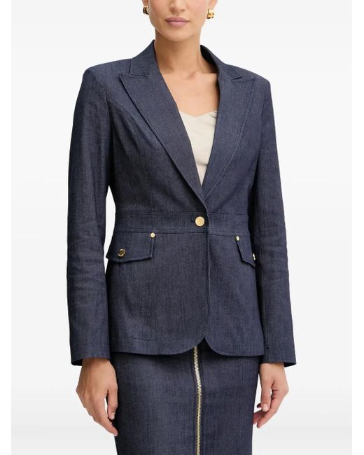 Marciano Blue Pocket Button Blazer
