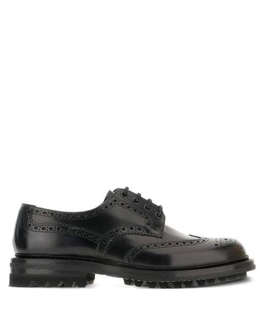 Church's Brogue Derby Schoenen Met Wingtip in het Black voor heren