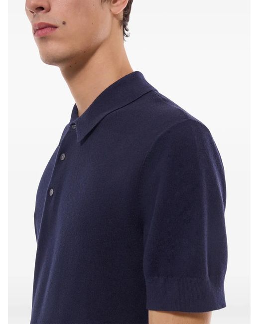 Fursac Button-Up Poloshirt in het Blue voor heren