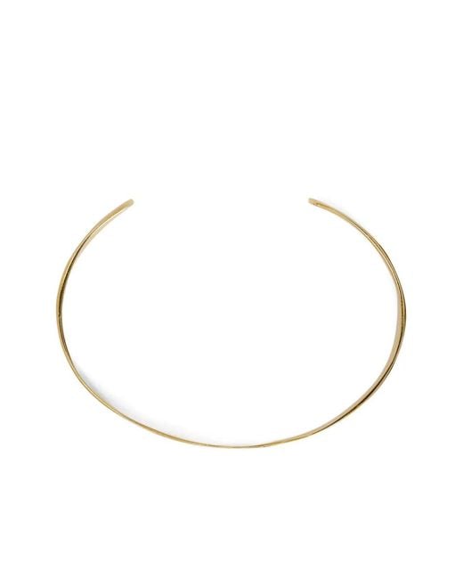 Jil Sander Metallic Engraved-Logo Bracelet