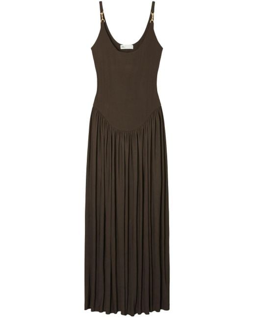 ロングドレス送料関税込み★Tory Burch★JERSEY CLIP TANK DRESS Tory Burch Jersey Clip Tank Dress in Brown | Lyst