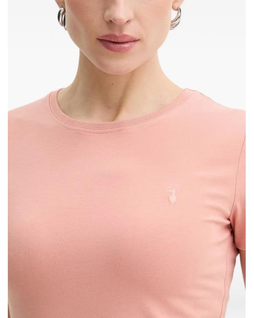 Trussardi Blue Embroidered T-Shirt