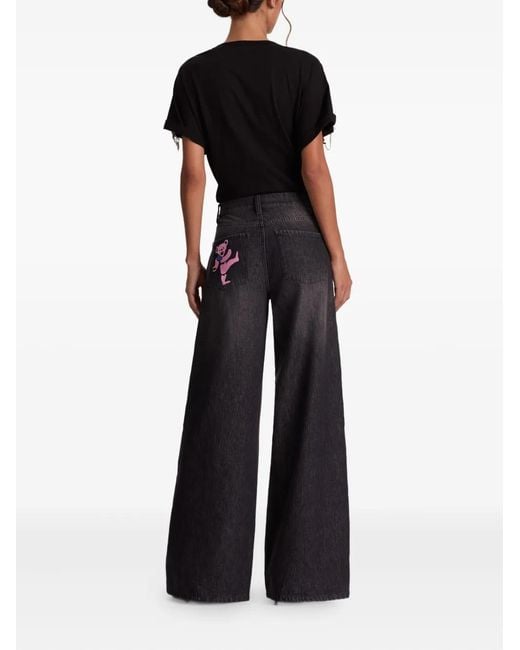 Vaqueros Amazing con parches bordados Alice + Olivia de color Blue