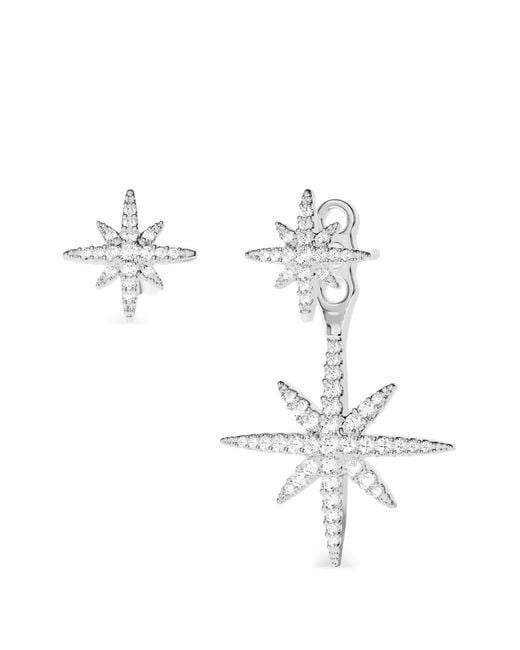 Apm Monaco White Météorites Asymmetric Earrings