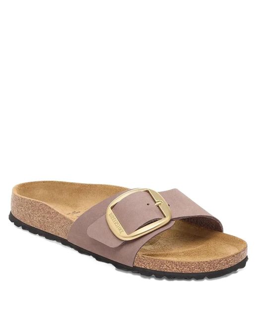 Birkenstock Brown Madrid Buckle-Detail Sandals