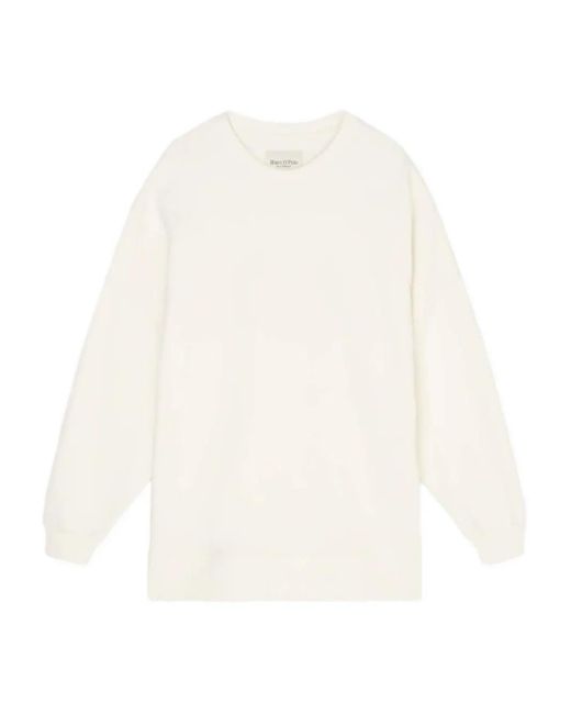 Sudadera con logo bordado Marc O' Polo de color White