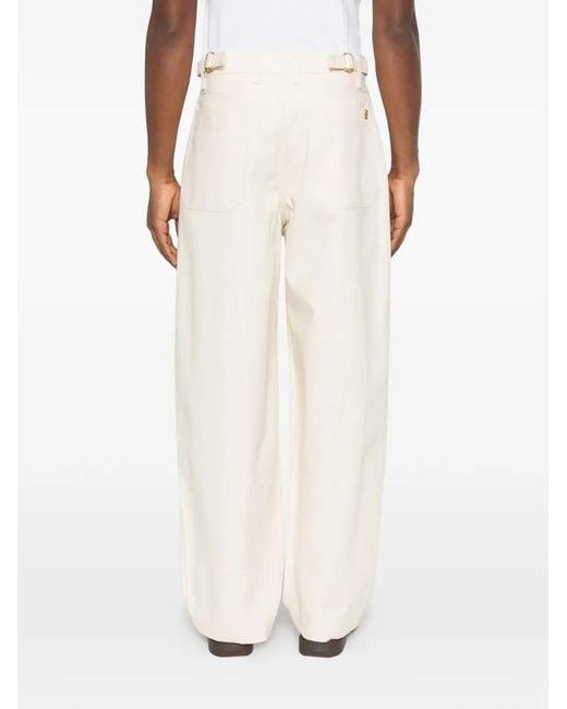 Drole de Monsieur White Balloon-Leg Jeans for men