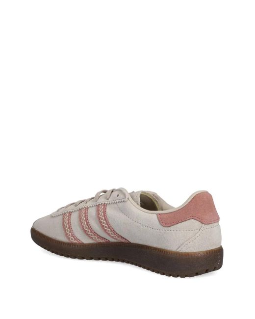 Adidas Brown Bermuda Three-Stripe Sneakers