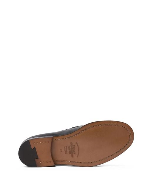 Scarosso Black Mouth-Motif Loafers for men