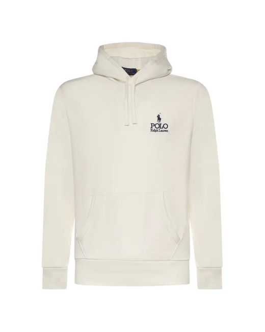 Polo Ralph Lauren White Logo-Detail Hoodie for men