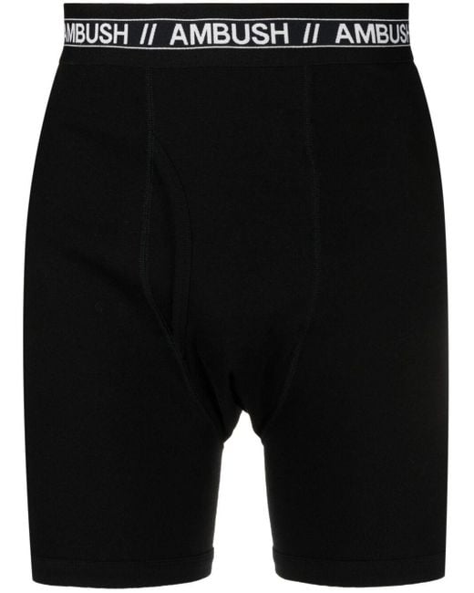 Ambush Black Logo-waistband Cotton Boxers for men