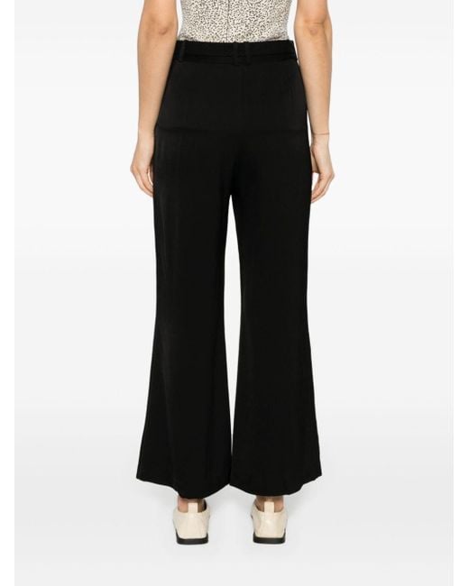 Zimmermann Black Cropped Flared Trousers