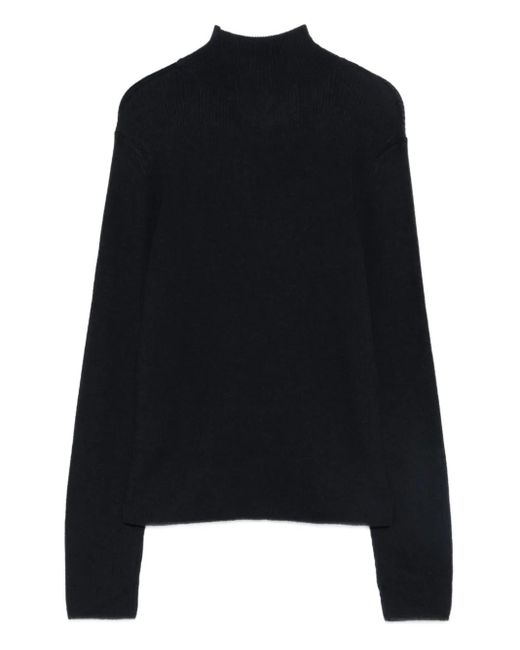 Mii Black Roll-Neck Sweater