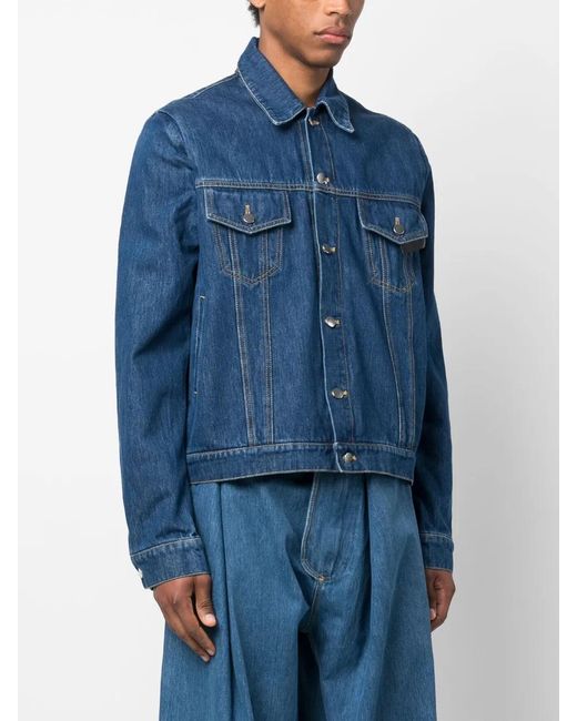 Bianca Saunders Blue Lexxus Denim Jacket for men